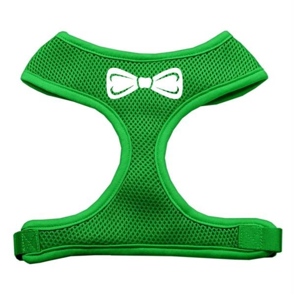 Unconditional Love Bow Tie Screen Print Soft Mesh Harness Emerald Green Extra Large UN2458678